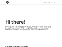 Tablet Screenshot of devinelston.com